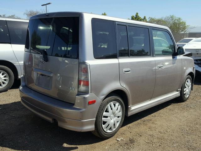 JTLKT324264085639 - 2006 TOYOTA SCION XB TAN photo 4