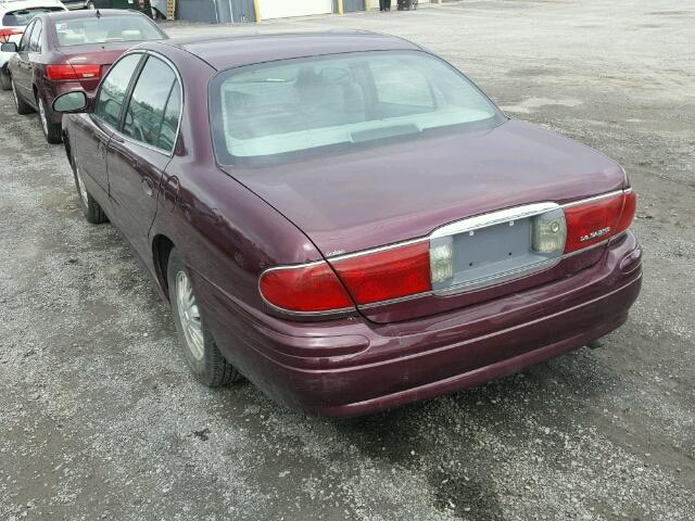 1G4HP54K83U207901 - 2003 BUICK LESABRE CU BURGUNDY photo 3