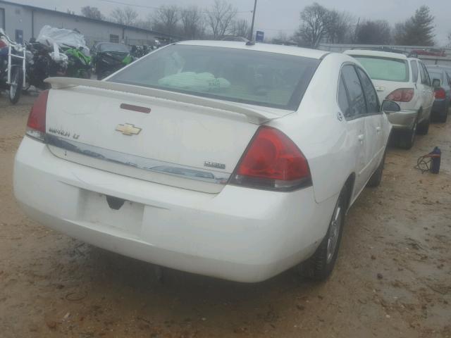 2G1WT58K881368939 - 2008 CHEVROLET IMPALA LT WHITE photo 4