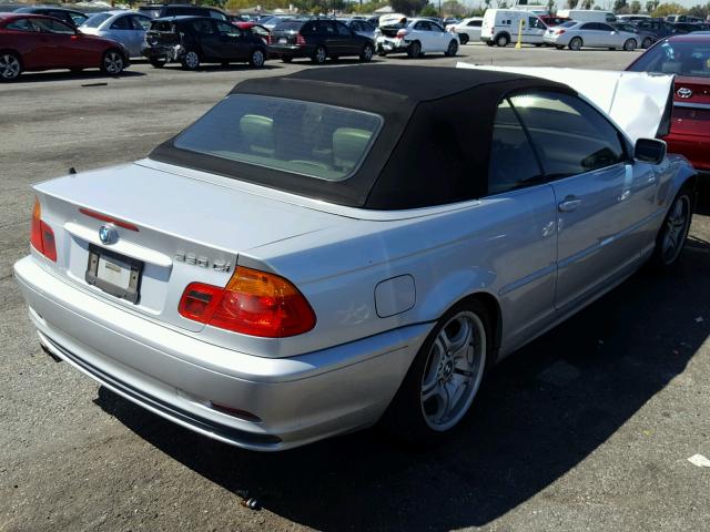 WBABS53421JU82624 - 2001 BMW 330 CI SILVER photo 4