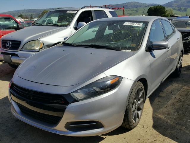 1C3CDFAA1GD555624 - 2016 DODGE DART SE SILVER photo 2