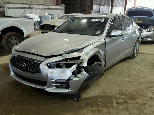 JN1BV7AP6EM679208 - 2014 INFINITI Q50 BASE SILVER photo 2