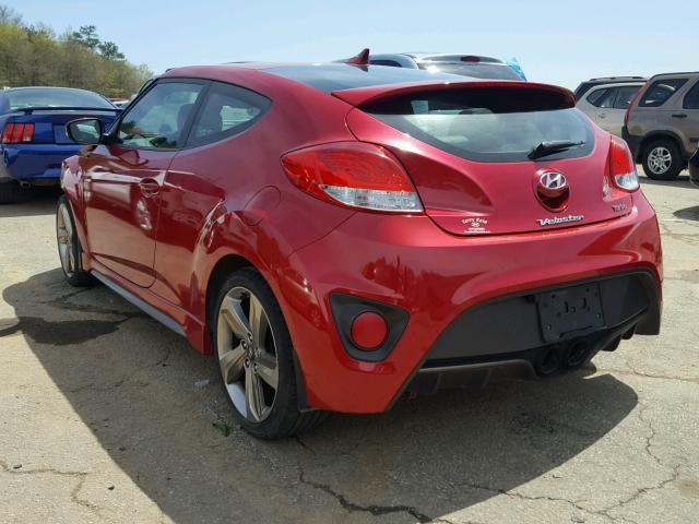 KMHTC6AE9DU167517 - 2013 HYUNDAI VELOSTER T RED photo 3