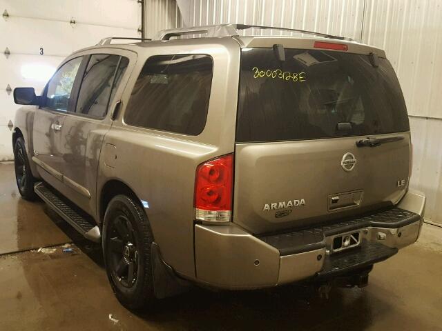 5N1AA08B46N725342 - 2006 NISSAN ARMADA SE TAN photo 3