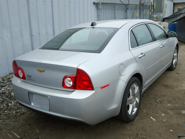 1G1ZC5E0XCF364277 - 2012 CHEVROLET MALIBU 1LT SILVER photo 4