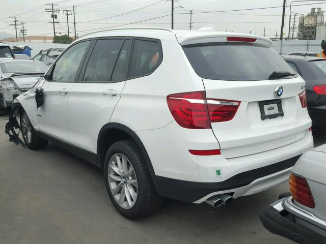 5UXWZ7C35H0X41897 - 2017 BMW X3 SDRIVE2 Білий фото 3