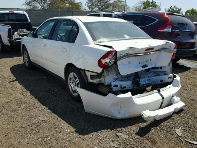 1G1ZS58F27F103038 - 2007 CHEVROLET MALIBU LS თეთრი ფოტო 3