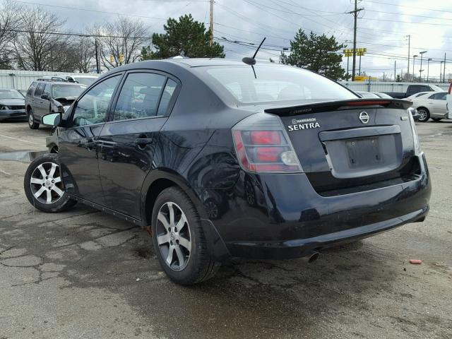 3N1AB6AP7CL677358 - 2012 NISSAN SENTRA 2.0 BLACK photo 3