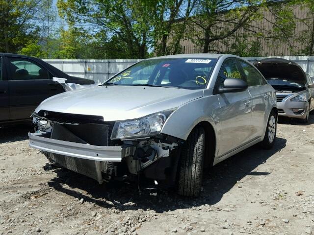 1G1PC5SH1B7106403 - 2011 CHEVROLET CRUZE LS SILVER photo 2