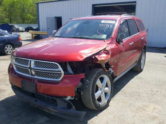 1D4RE5GG7BC651929 - 2011 DODGE DURANGO CI RED photo 2