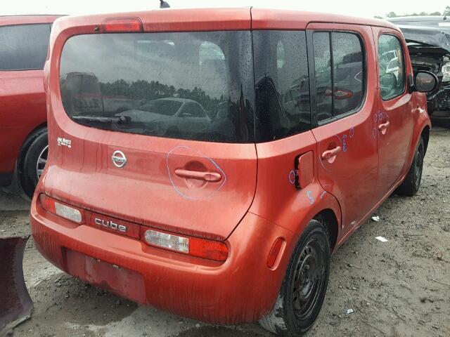 JN8AZ2KR9AT159511 - 2010 NISSAN CUBE BASE RED photo 4