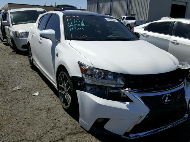 JTHKD5BH7G2255786 - 2016 LEXUS CT 200 WHITE photo 1