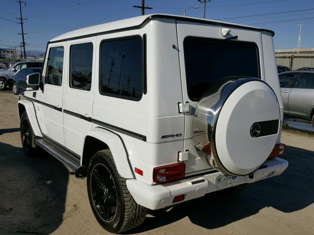 WDCYC7DF7HX273208 - 2017 MERCEDES-BENZ G 63 AMG WHITE photo 3