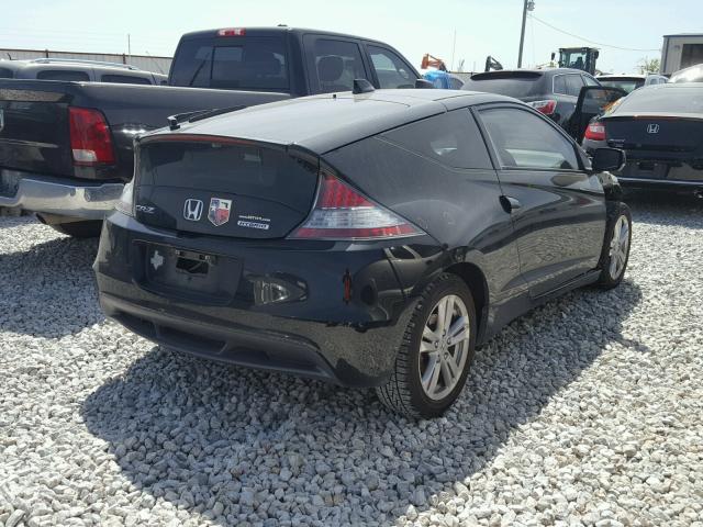 JHMZF1C6XBS012027 - 2011 HONDA CR-Z EX BLACK photo 4