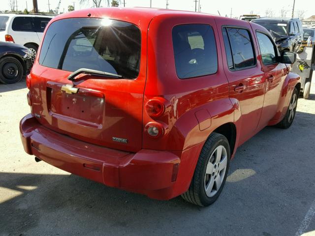 3GNBAADB5AS510840 - 2010 CHEVROLET HHR LS RED photo 4