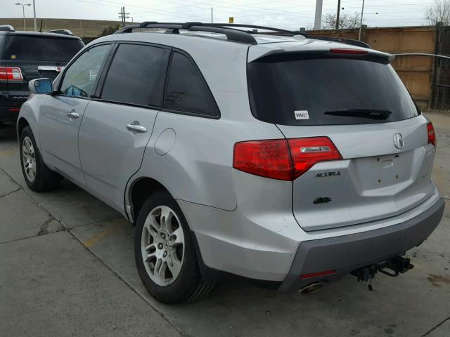 2HNYD282X8H514433 - 2008 ACURA MDX SILVER photo 3