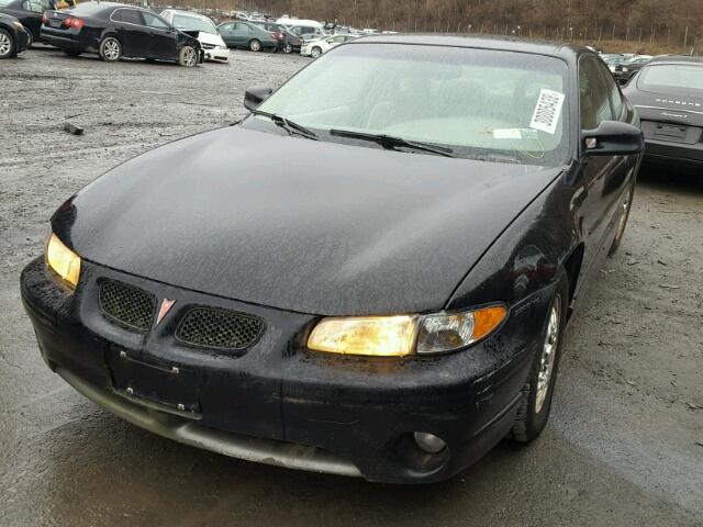 1G2WP12K4VF350976 - 1997 PONTIAC GRAND PRIX BLACK photo 2