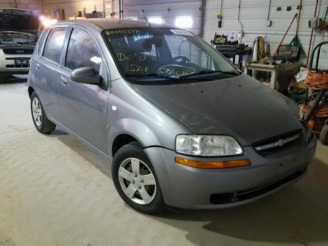 KL1TD66668B243223 - 2008 CHEVROLET AVEO BASE GRAY photo 1