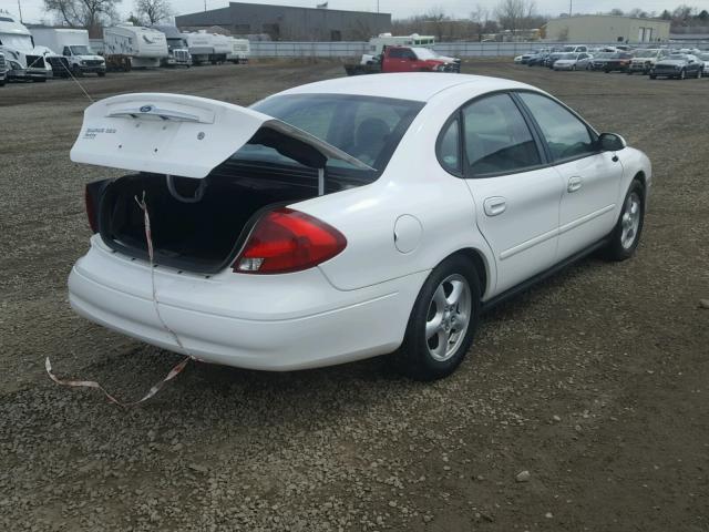 1FAFP55U92G174230 - 2002 FORD TAURUS SES WHITE photo 4