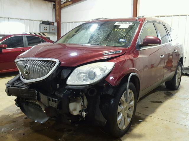 5GALRCED6AJ218943 - 2010 BUICK ENCLAVE CX RED photo 2