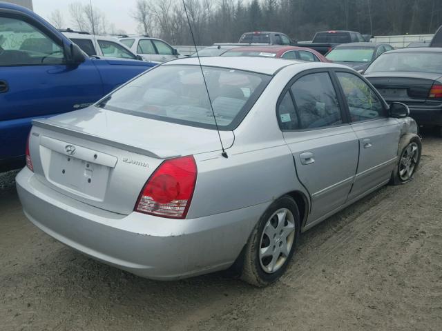 KMHDN46DX5U064997 - 2005 HYUNDAI ELANTRA GL SILVER photo 4