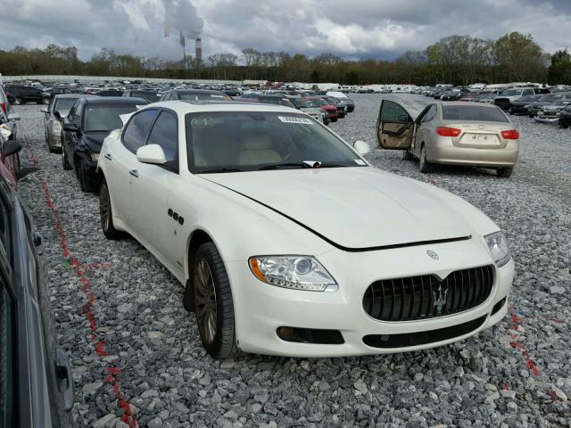 ZAMFK39A590046806 - 2009 MASERATI QUATTROPOR WHITE photo 1