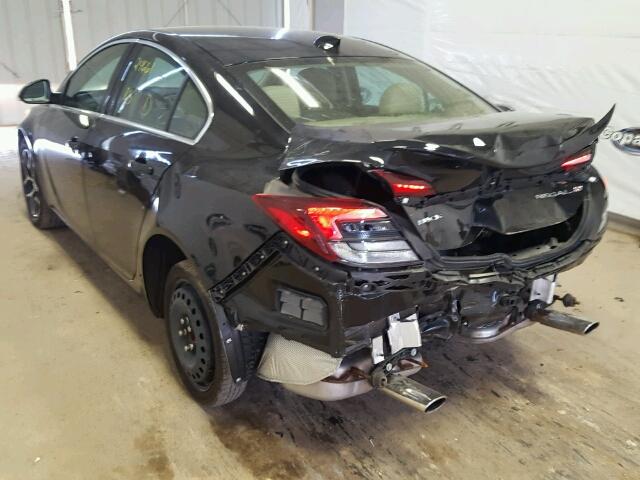 2G4GL5EX5H9122035 - 2017 BUICK REGAL SPOR BLACK photo 3