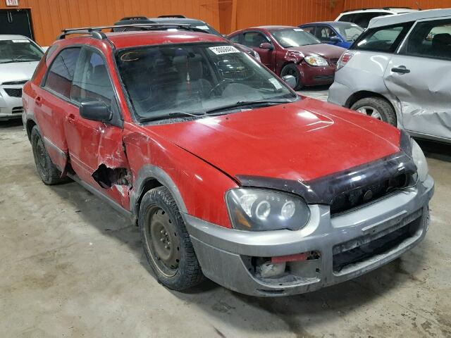 JF1GG68534H804352 - 2004 SUBARU IMPREZA OU RED photo 1