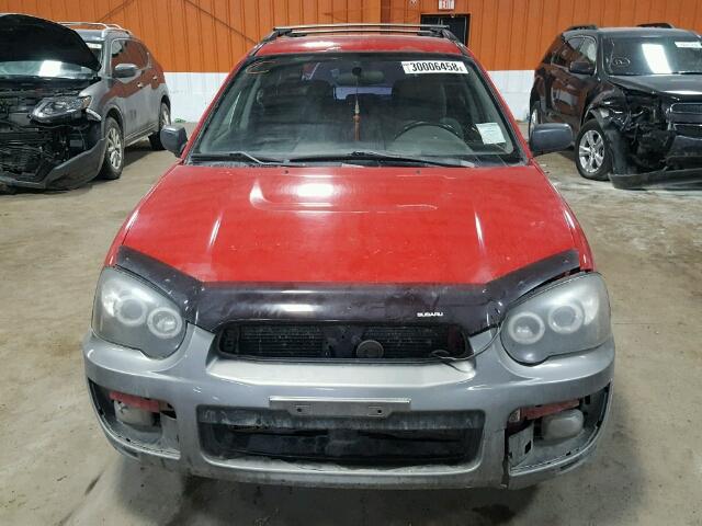 JF1GG68534H804352 - 2004 SUBARU IMPREZA OU RED photo 7