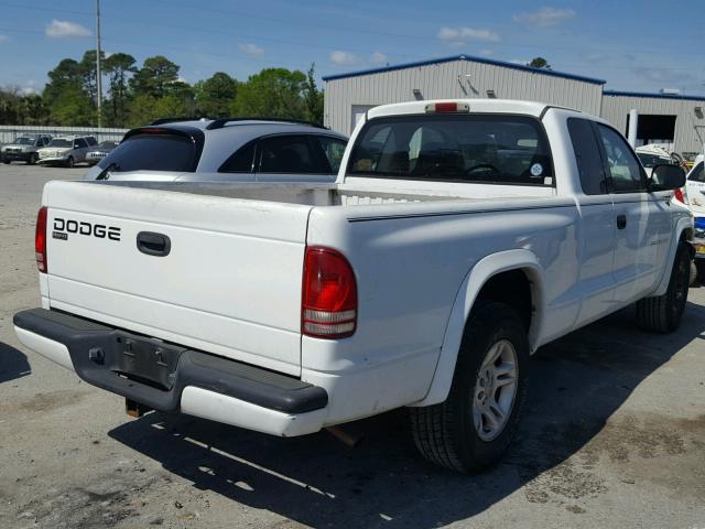 1B7GL32N12S589034 - 2002 DODGE DAKOTA SPO WHITE photo 4