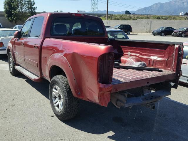 5TBET38116S502168 - 2006 TOYOTA TUNDRA DOU RED photo 3