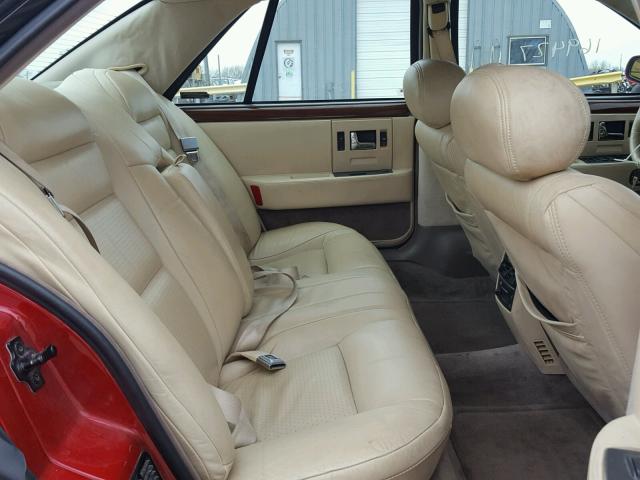 1G6KY5297TU833711 - 1996 CADILLAC SEVILLE ST RED photo 6