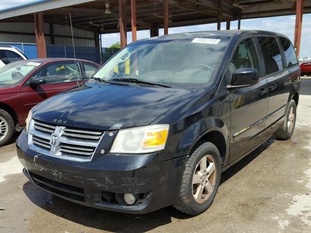 2D8HN54P48R683686 - 2008 DODGE GRAND CARA BLACK photo 2