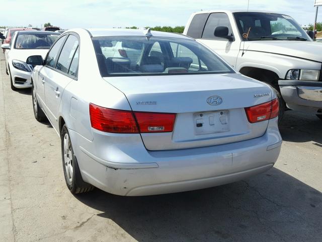 5NPET46C49H562439 - 2009 HYUNDAI SONATA GLS SILVER photo 3