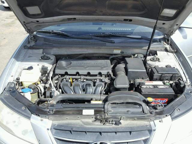 5NPET46C49H562439 - 2009 HYUNDAI SONATA GLS SILVER photo 7