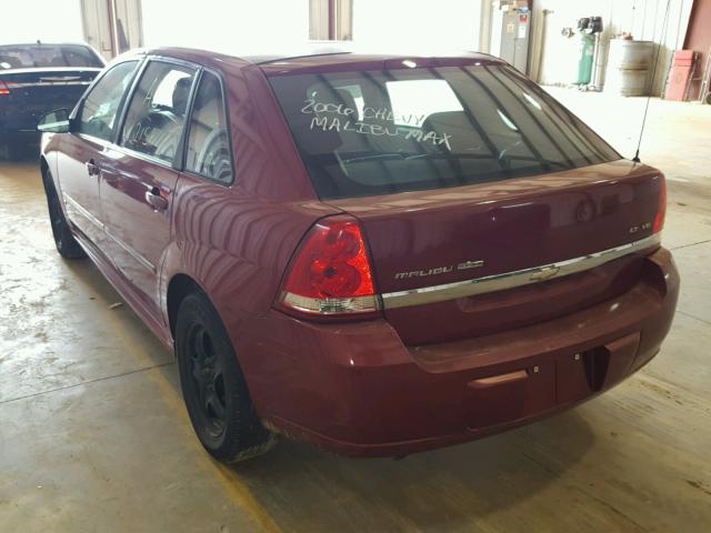 1G1ZT61856F132935 - 2006 CHEVROLET MALIBU MAX RED photo 3