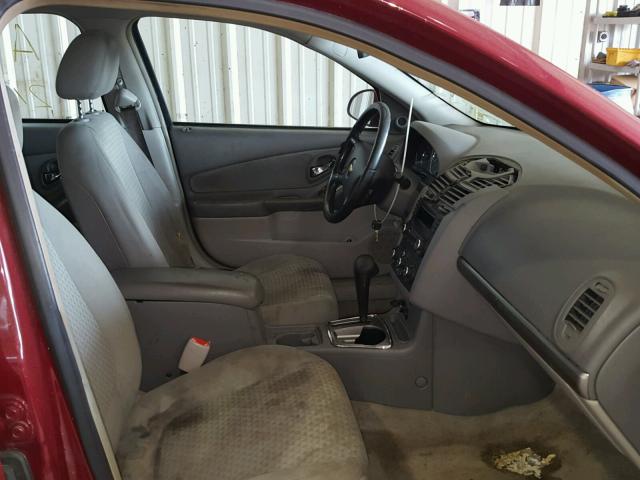 1G1ZT61856F132935 - 2006 CHEVROLET MALIBU MAX RED photo 5
