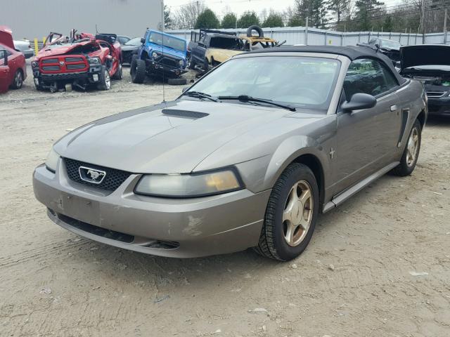 1FAFP44411F182287 - 2001 FORD MUSTANG GRAY photo 2