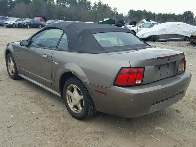 1FAFP44411F182287 - 2001 FORD MUSTANG GRAY photo 3