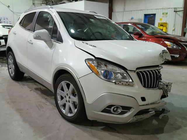 KL4CJBSB7EB706814 - 2014 BUICK ENCORE CON WHITE photo 1