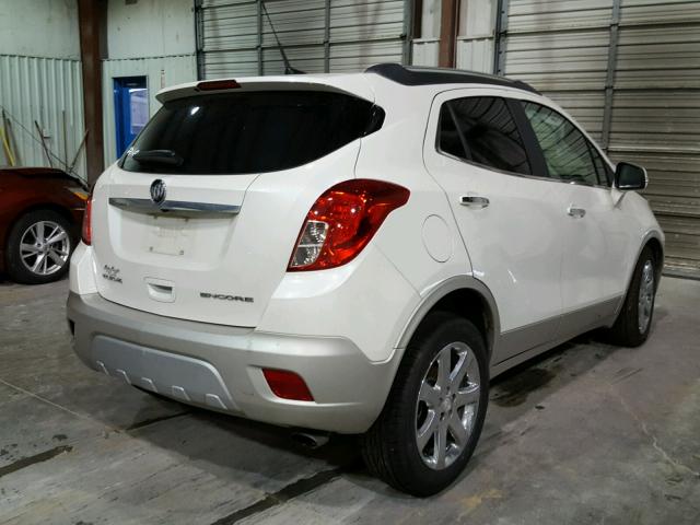 KL4CJBSB7EB706814 - 2014 BUICK ENCORE CON WHITE photo 4