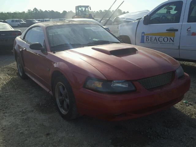 1FAFP42X82F155179 - 2002 FORD MUSTANG GT MAROON photo 1