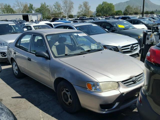 1NXBR12E11Z534756 - 2001 TOYOTA COROLLA CE BEIGE photo 1