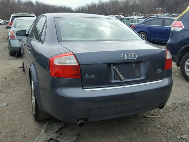 WAULC68EX3A136171 - 2003 AUDI A4 1.8T QU GRAY photo 3