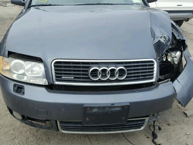 WAULC68EX3A136171 - 2003 AUDI A4 1.8T QU GRAY photo 7