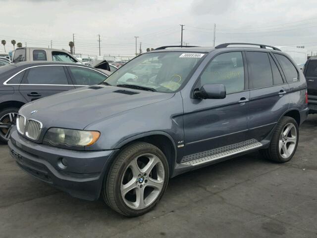 5UXFB33533LH48985 - 2003 BMW X5 4.4I GRAY photo 2