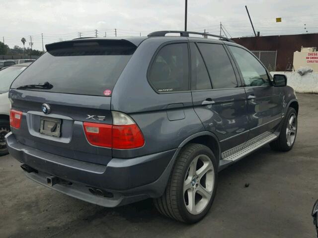 5UXFB33533LH48985 - 2003 BMW X5 4.4I GRAY photo 4