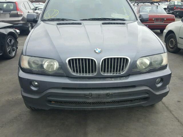 5UXFB33533LH48985 - 2003 BMW X5 4.4I GRAY photo 9