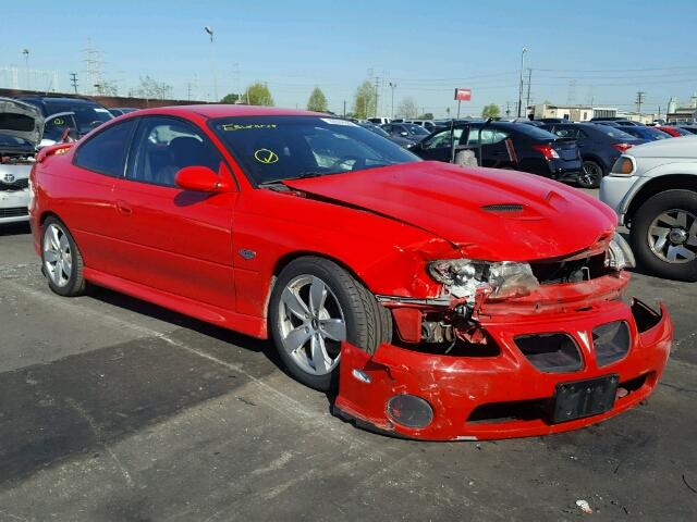 6G2VX12U66L541270 - 2006 PONTIAC GTO RED photo 1