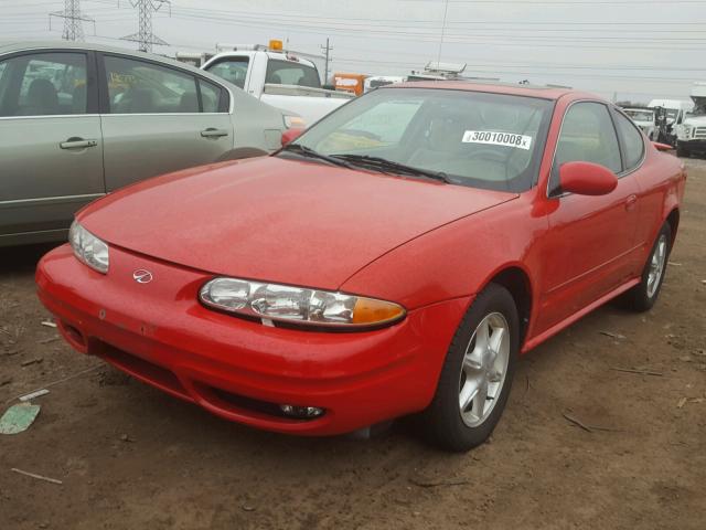 1G3NL12EX1C177294 - 2001 OLDSMOBILE ALERO GL RED photo 2